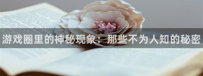 优贝娱乐网页登录入口：游戏圈里的神秘现象：那些不为人知的秘密