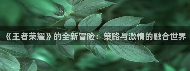 优贝娱乐科技：《王者荣耀》的全新冒险：策略与激情的融合世界