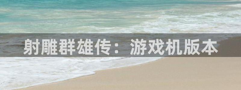 优贝娱乐注册登录平台：射雕群雄传：游戏机版本