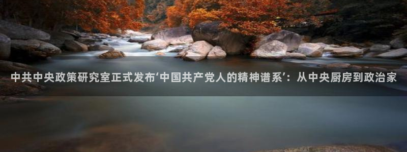雨燕nba直播在线观看免费雨燕直播：中共中央政策研究室正式发布‘中国共产党人的精神谱系’：从中央厨房到政治家